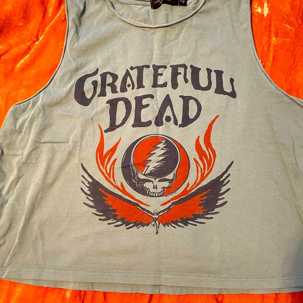 NWT Junk Food Grateful Dead Crop Tank